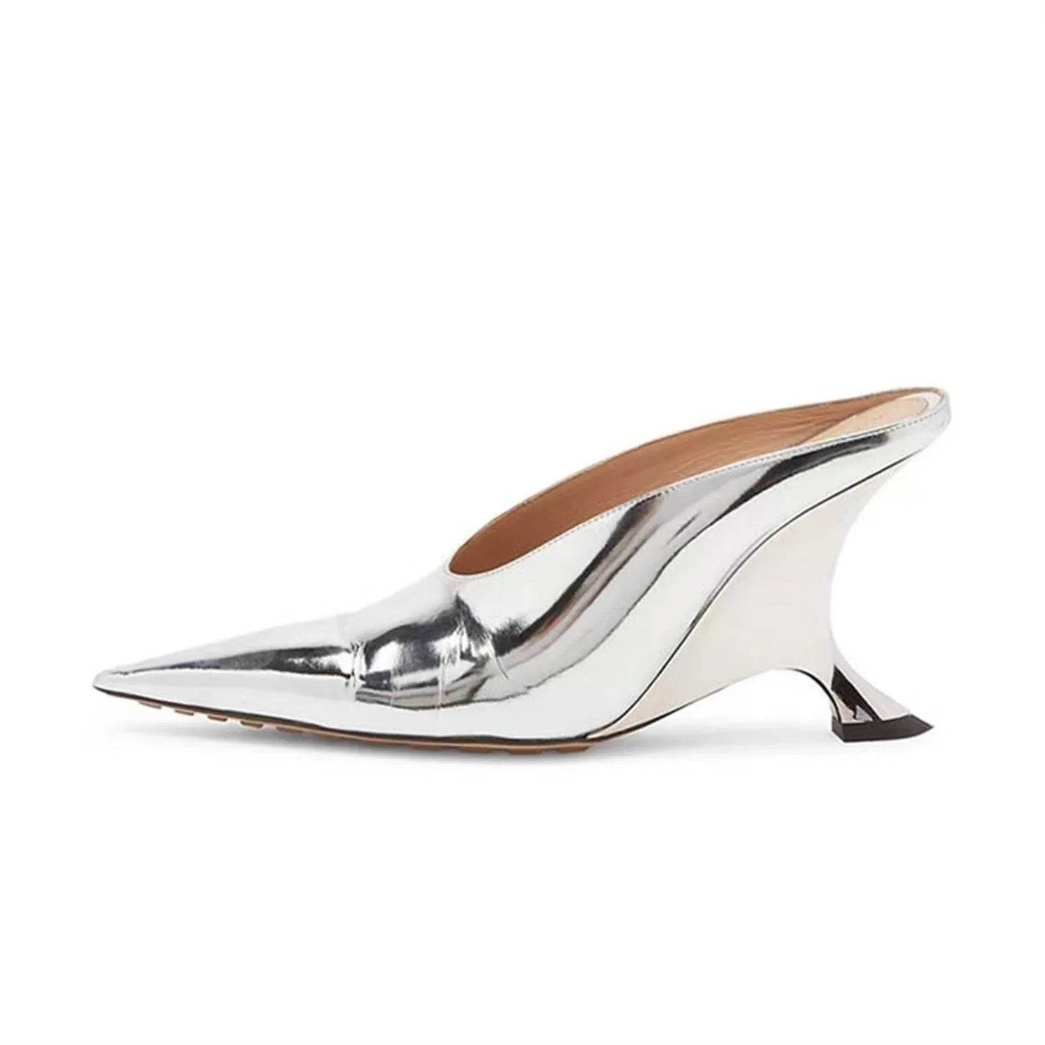 Oblique High Muller heels - REBECATHELABEL