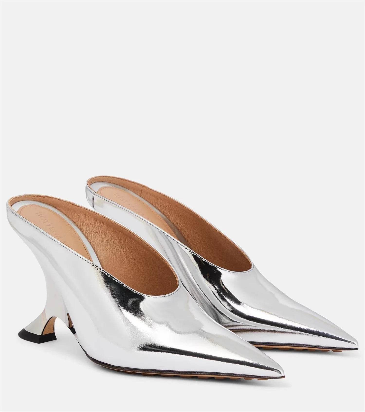 Oblique High Muller heels - REBECATHELABEL