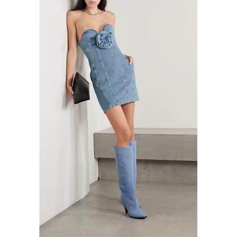 Ola denim dress - REBECATHELABEL