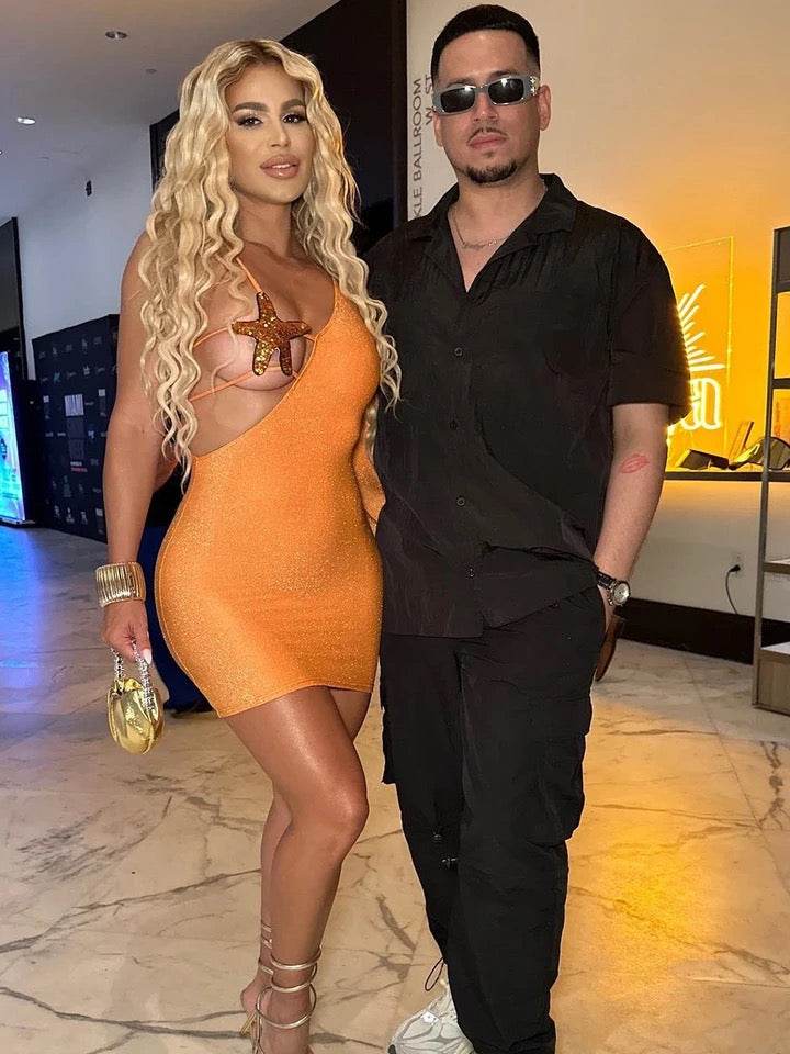 One Shoulder Long Sleeve Sequin Starfish Tight Mini Bandage Dress - REBECATHELABEL