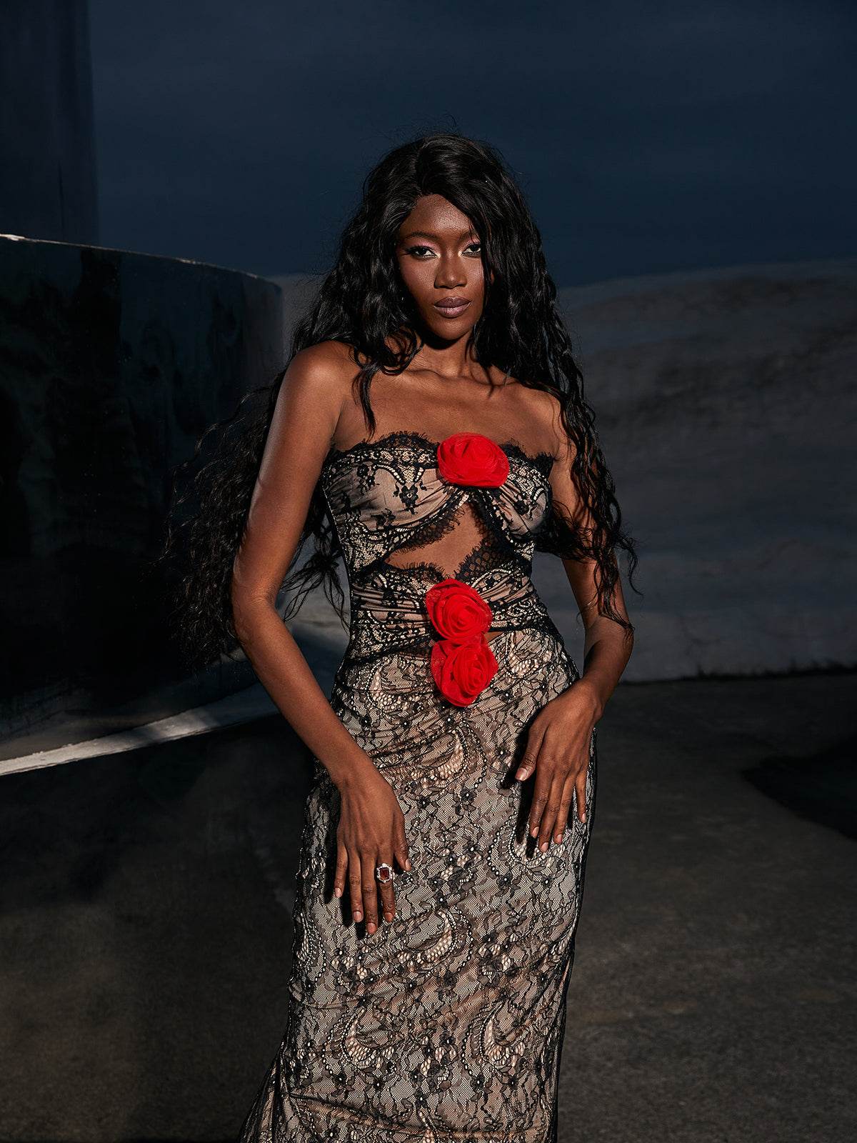 Patchwork Flower Lace Dress - REBECATHELABEL