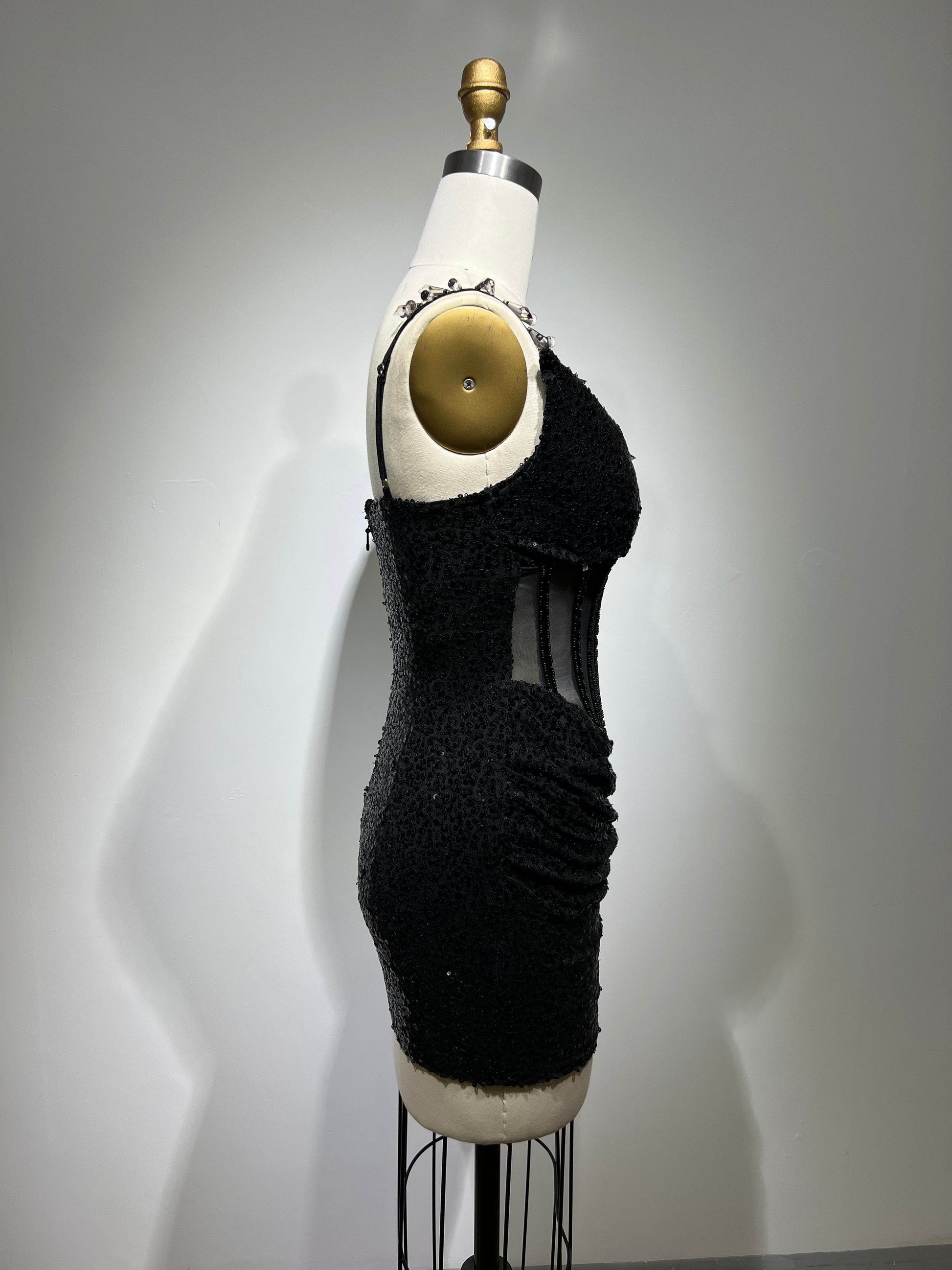 Peri Diamond Sequins dress - REBECATHELABEL