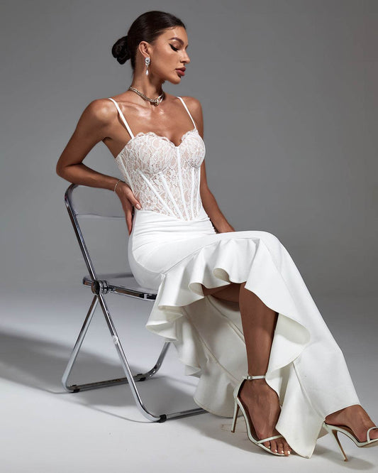 Pretty in white dress - REBECATHELABEL