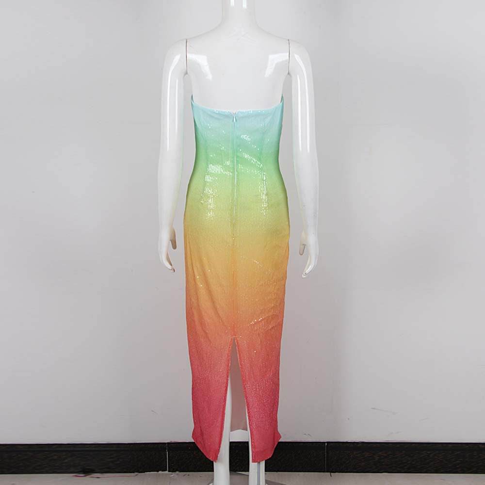 Rainbow midi dress - REBECATHELABEL