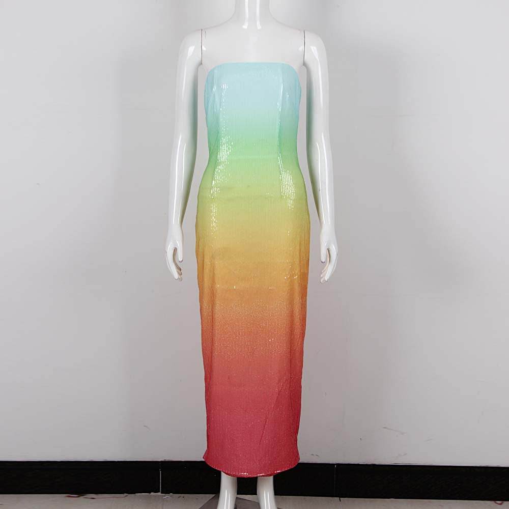 Rainbow midi dress - REBECATHELABEL