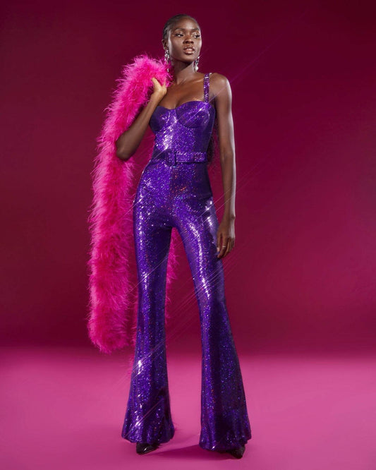 Risa sequin jumpsuit - REBECATHELABEL