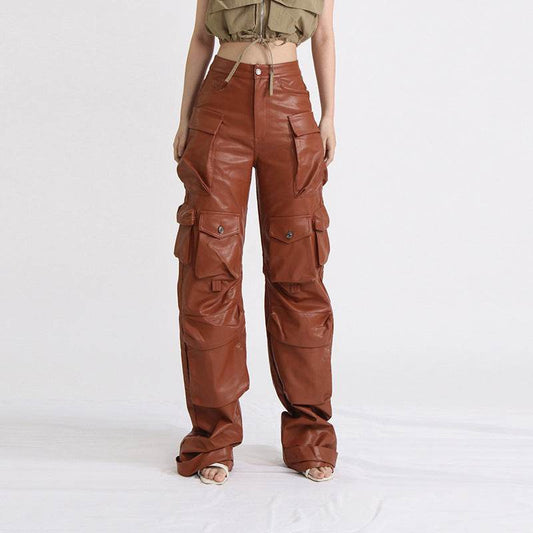 Rosy leather pants - REBECATHELABEL