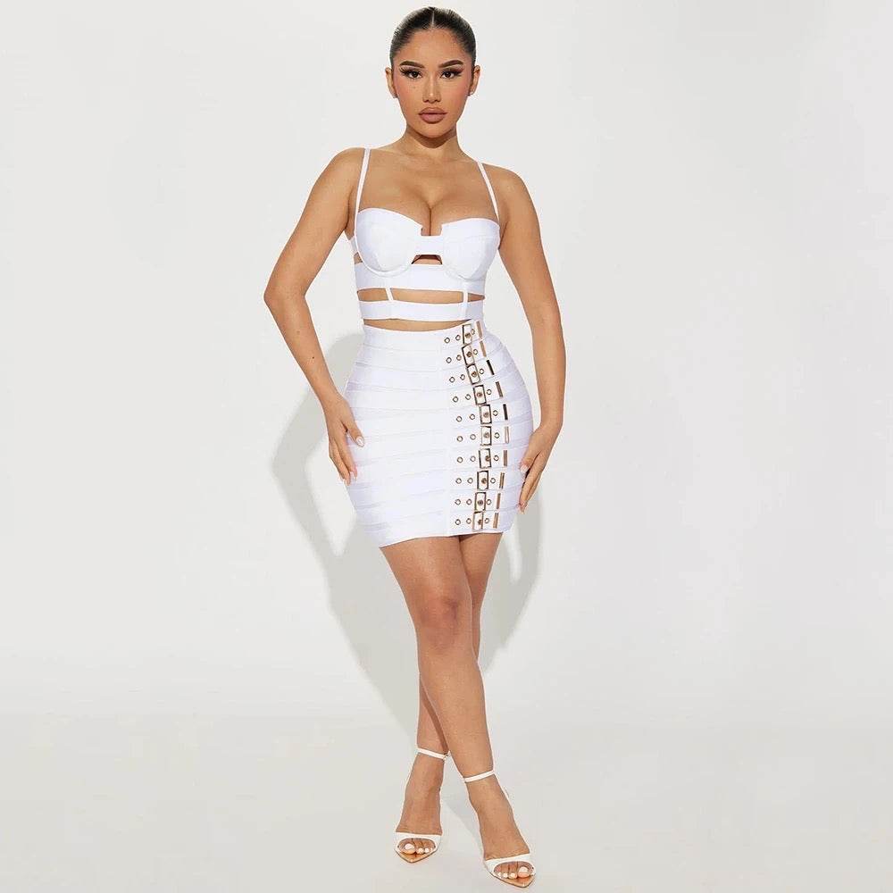 Sandy Bandage skirt set - REBECATHELABEL