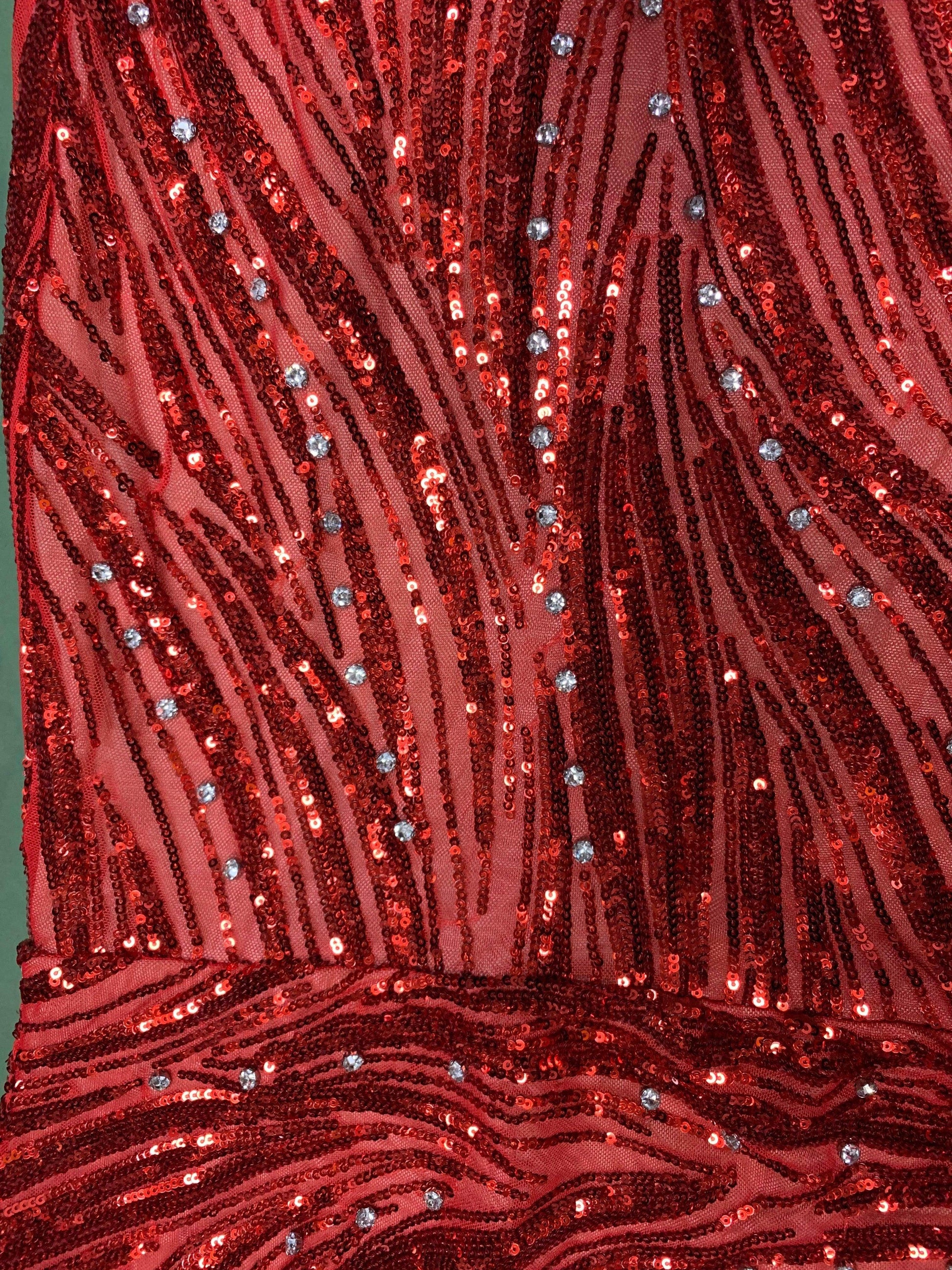 Sequine Diamond Gillter One Shoulder Dress - REBECATHELABEL