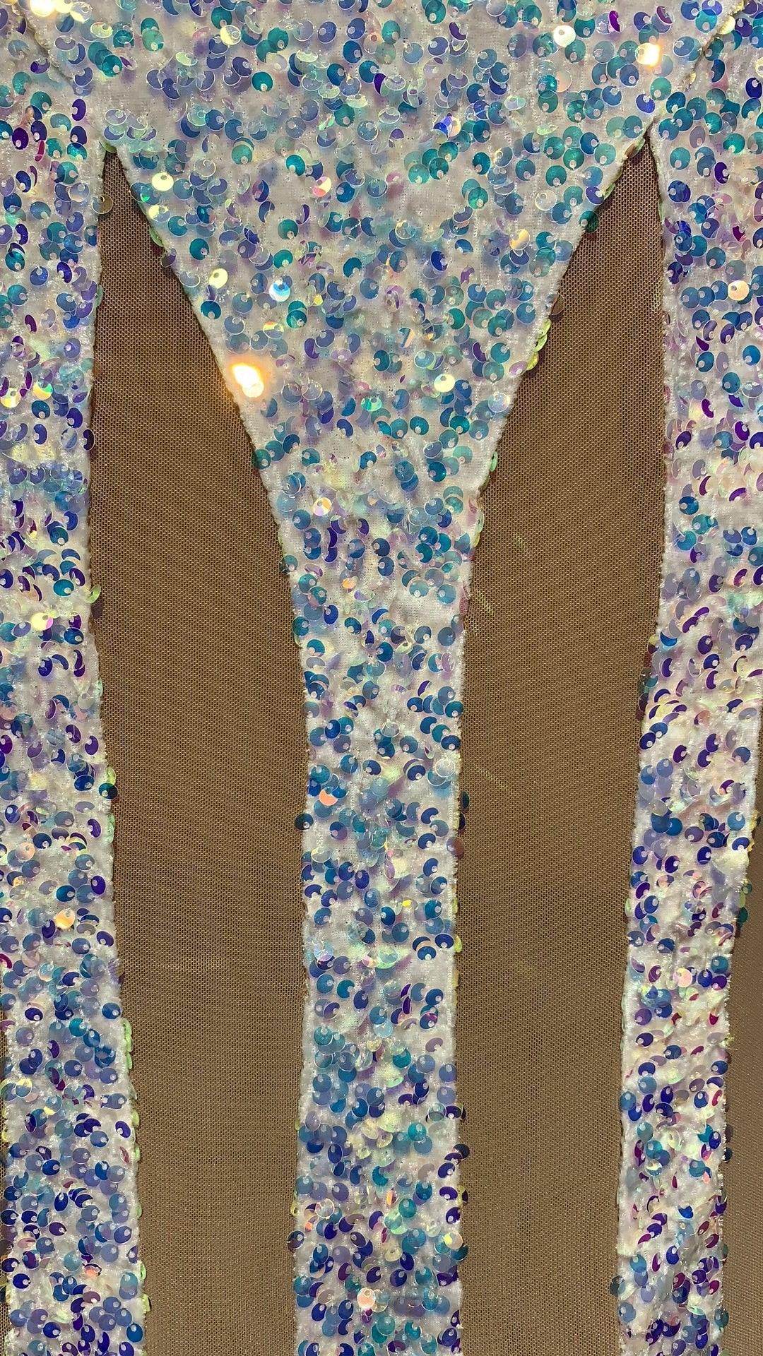 Sequined Maxi Long Sleeve Elegant dress - REBECATHELABEL