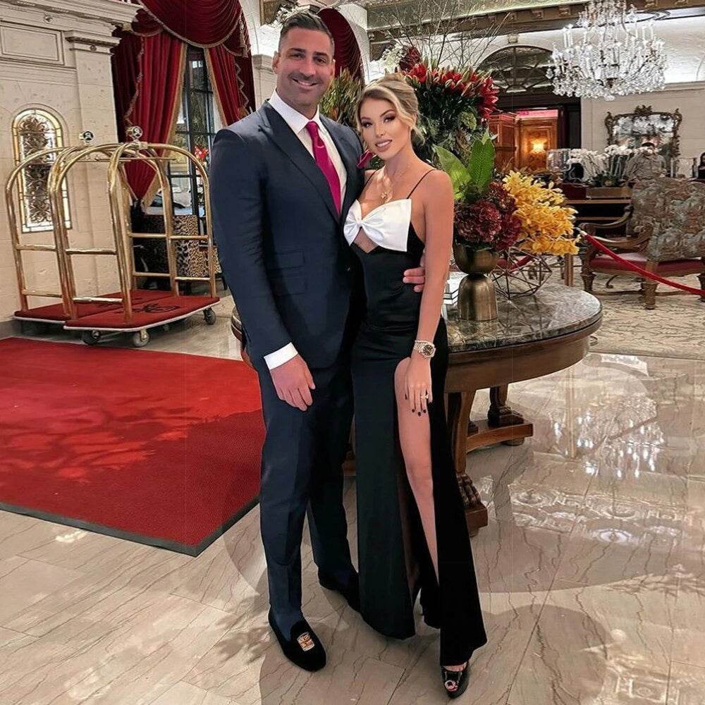 Sleeveless Hollow Bow Maxi Strap Dress - REBECATHELABEL