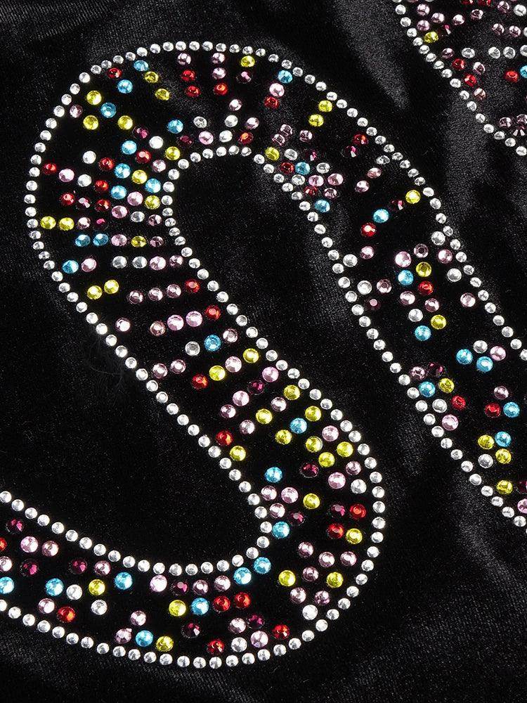 Sneak Beaded Velvet Mini Dress - REBECATHELABEL