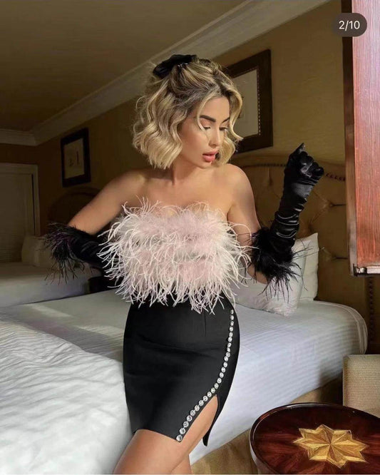 Sparks of passion mini dress - REBECATHELABEL