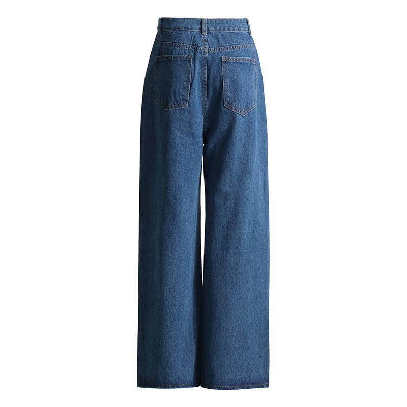 Spring Draping Retro Wide Leg Straight Leg Pants - REBECATHELABEL