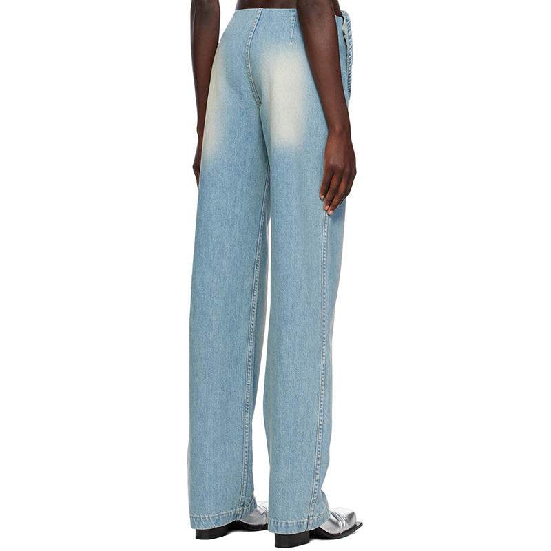 Star flower denim pant - REBECATHELABEL