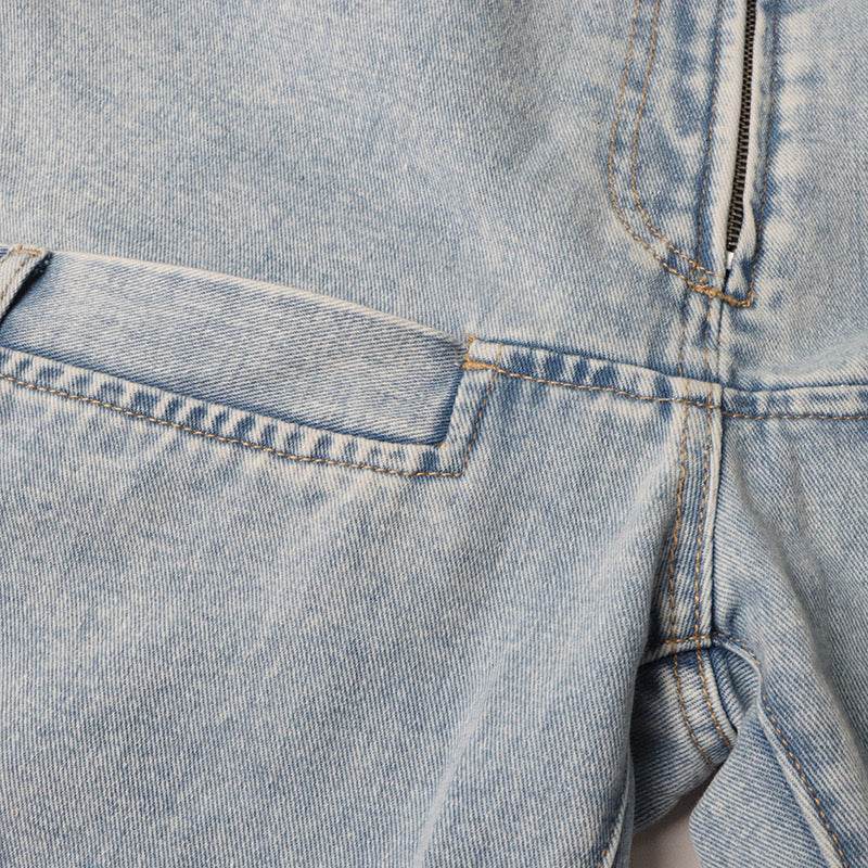 Stitching High Waist Slimming Skinny Jeans - REBECATHELABEL