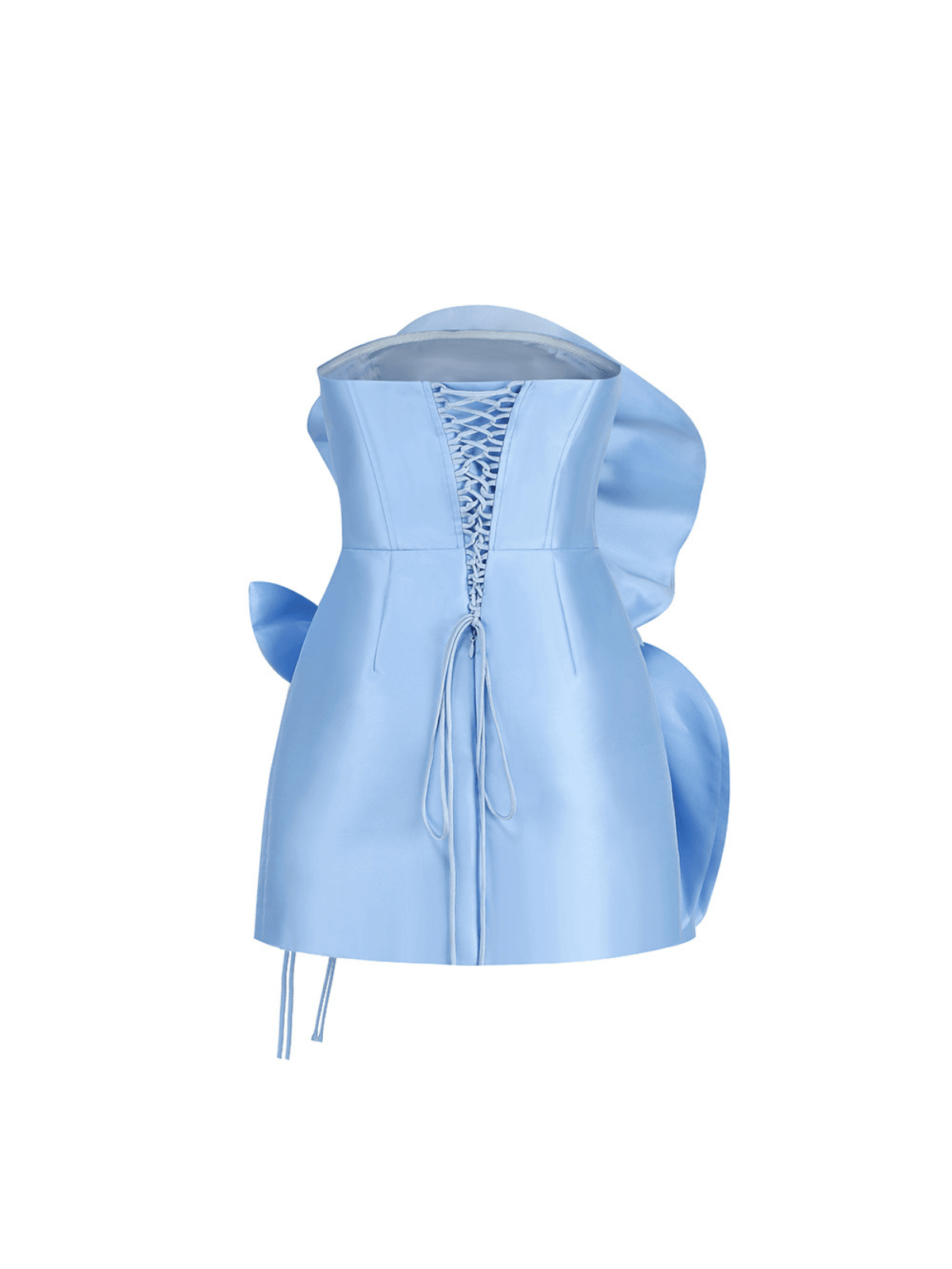 Strapless Flower Mini Dress - REBECATHELABEL