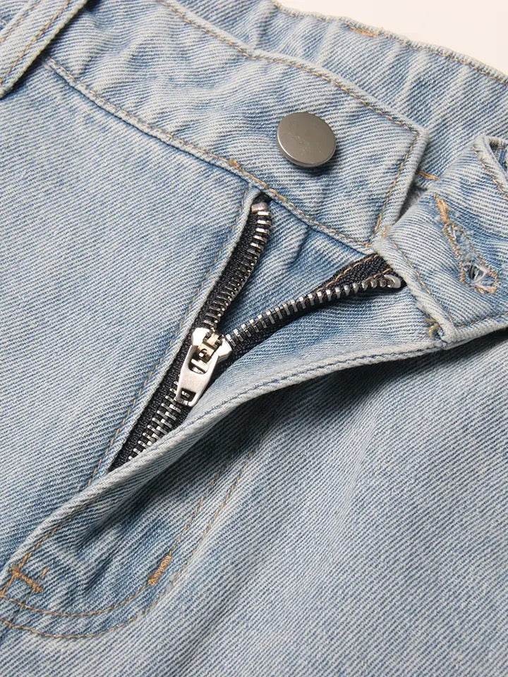 Streetwear Blue Wide Leg Pants - REBECATHELABEL