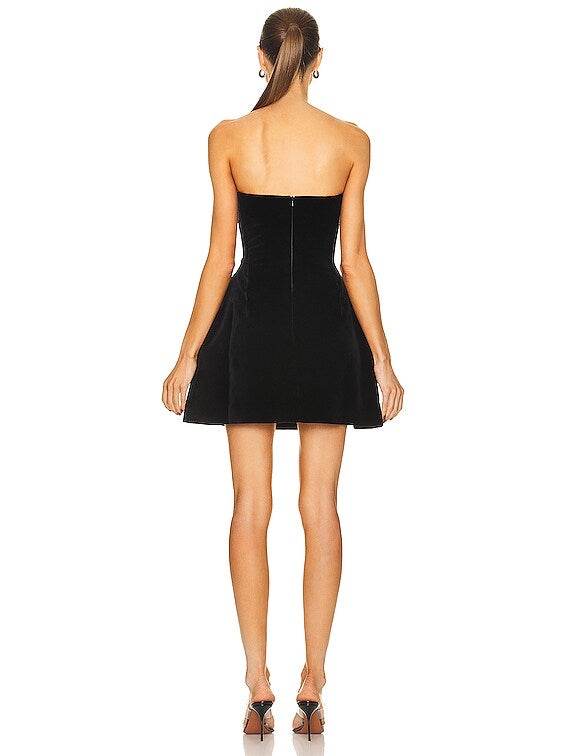 Sweet Heart Diamond Design Strapless Sexy A-line Mini Dress - REBECATHELABEL