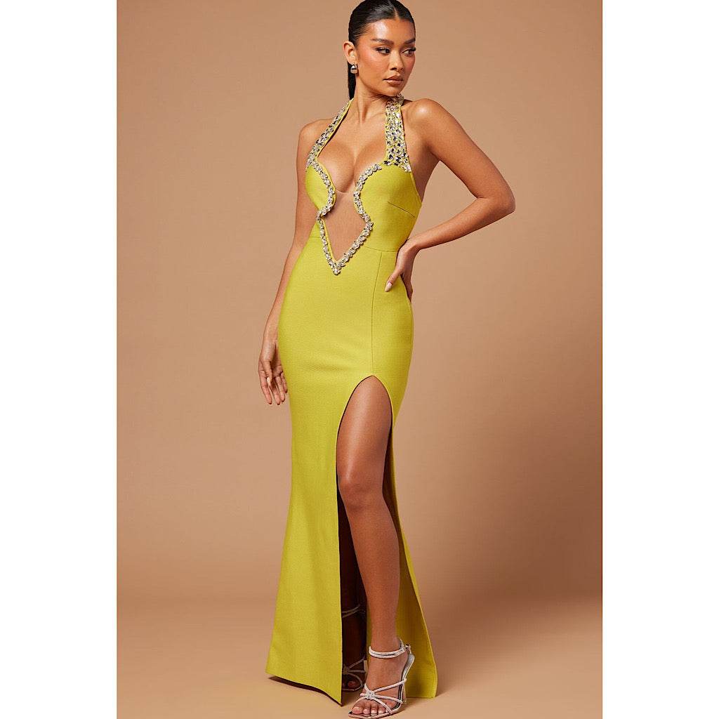 Tanishe diamonds bandage dress - REBECATHELABEL