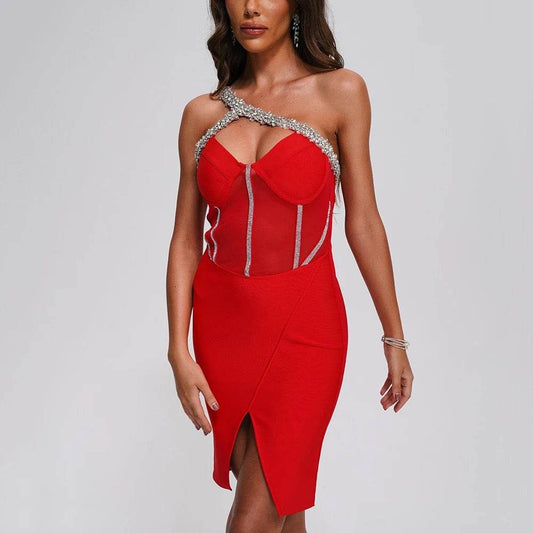 Terisa rhinestones dress - REBECATHELABEL