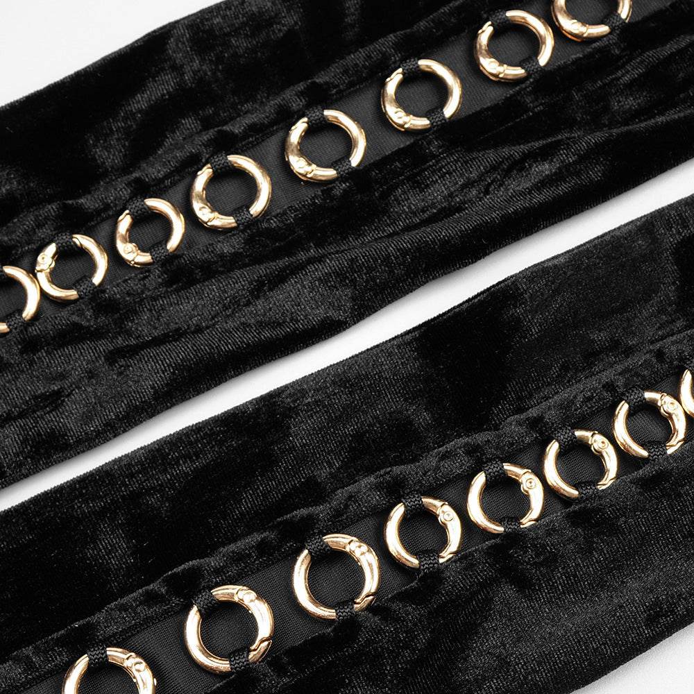 V-neck Short Set 2-piece Gloved Velvet set - REBECATHELABEL