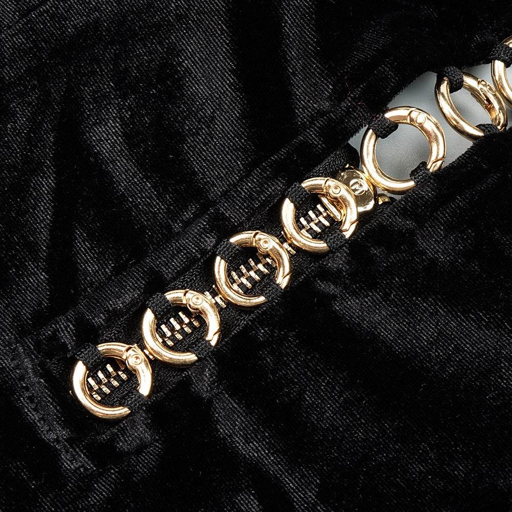 V-neck Short Set 2-piece Gloved Velvet set - REBECATHELABEL