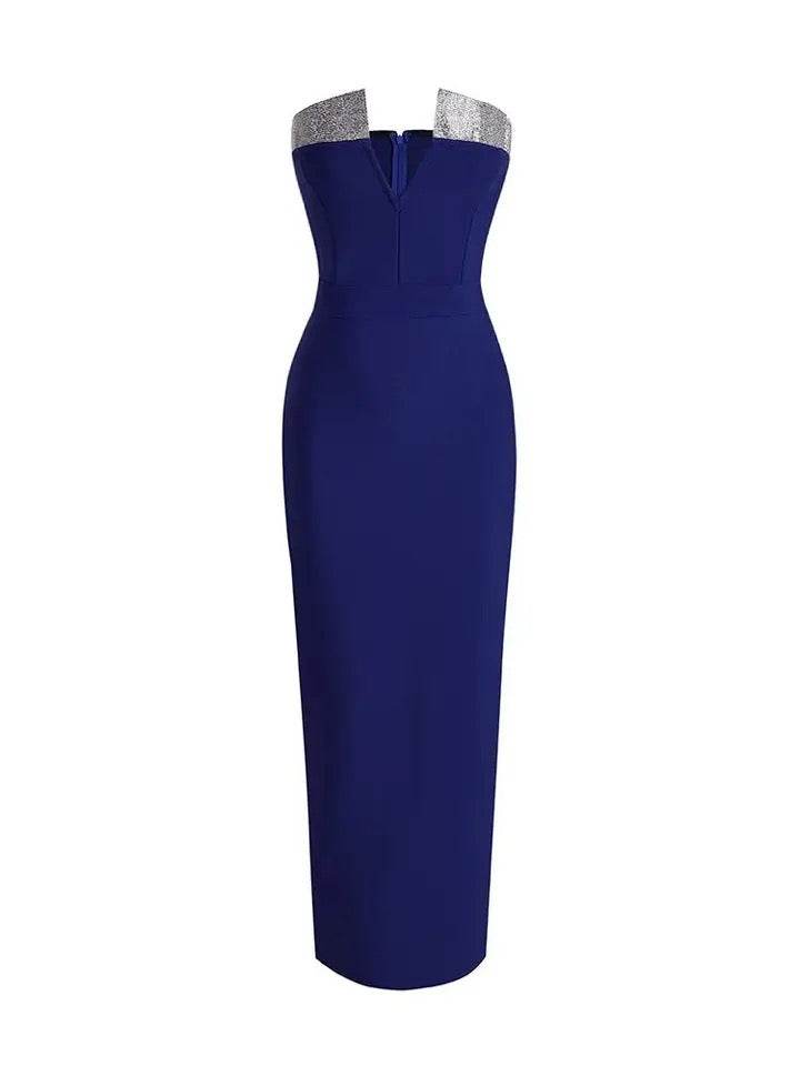 V-neck Sleeveless Backless Party Dress - REBECATHELABEL