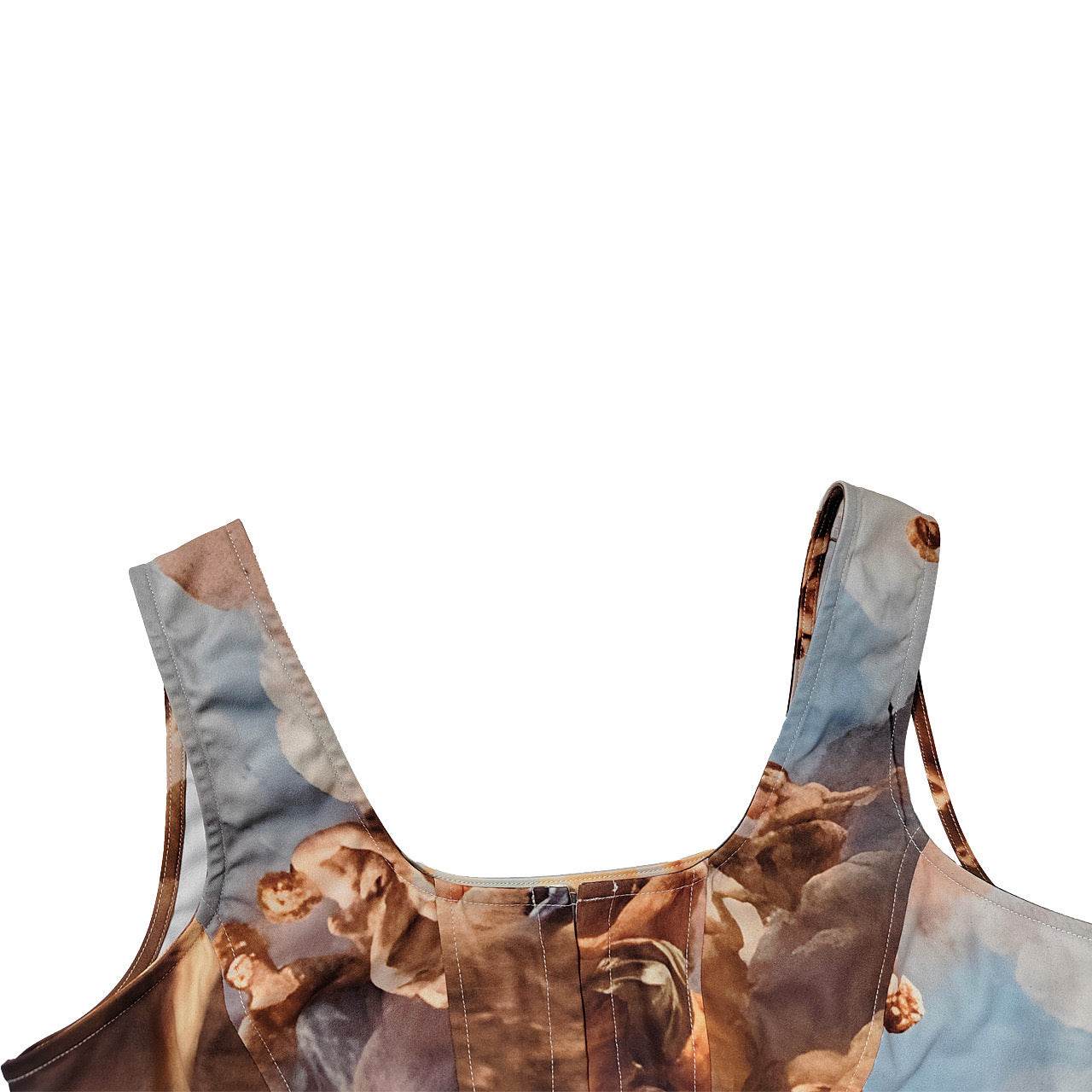 Vest Sexy Bare Cropped High Waist Trousers set - REBECATHELABEL