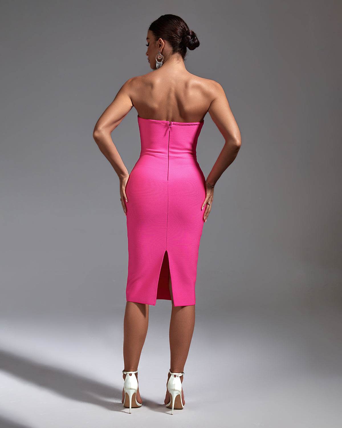 Violeine pink Dress - REBECATHELABEL