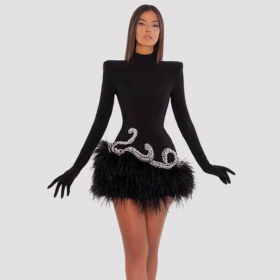 Yazimil glove mini dress - REBECATHELABEL