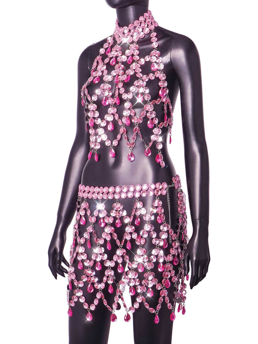 Zelie diamond skirt set - REBECATHELABEL