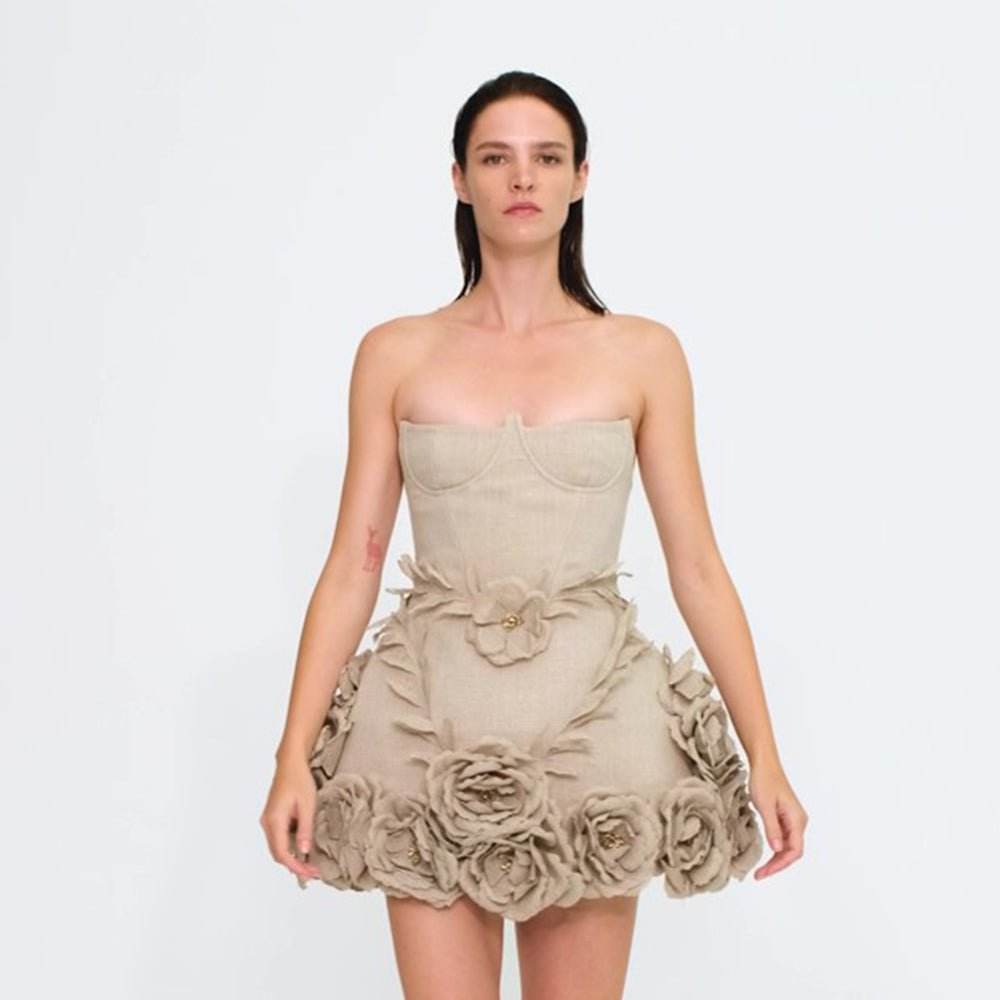 Aliyah flower dress - REBECATHELABEL