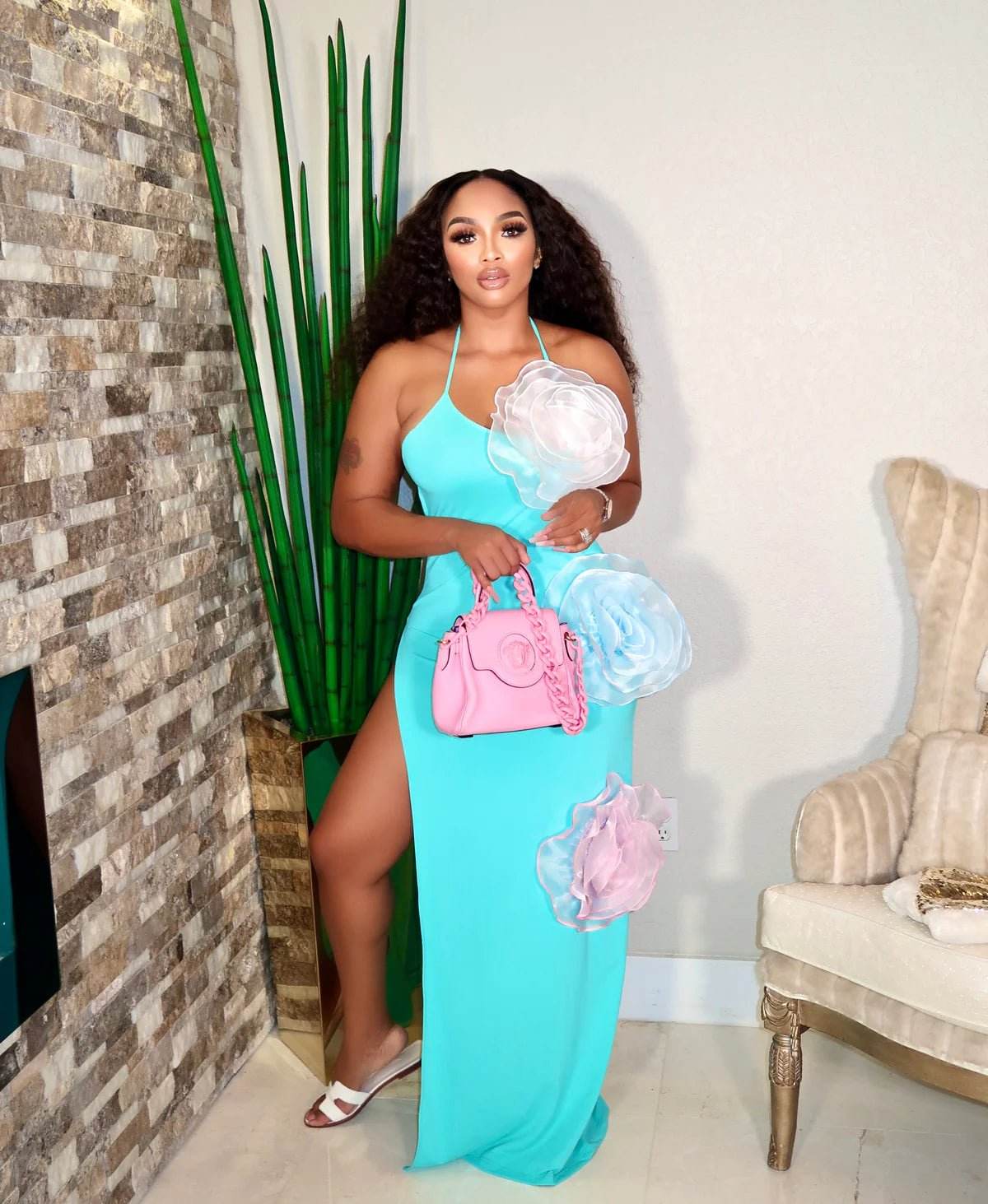 Aloma flower dress - REBECATHELABEL