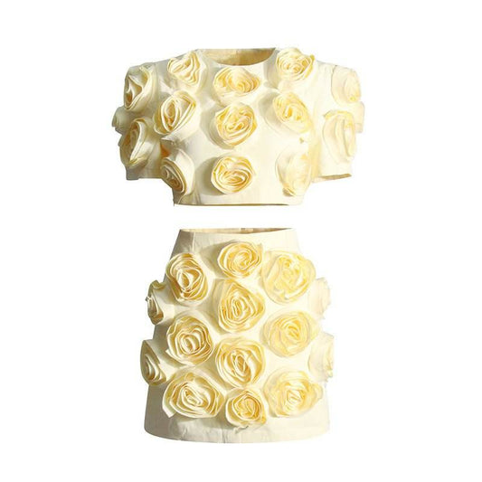 Aloma skirt flower set - REBECATHELABEL