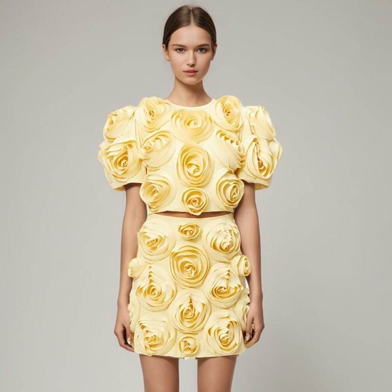 Aloma skirt flower set - REBECATHELABEL