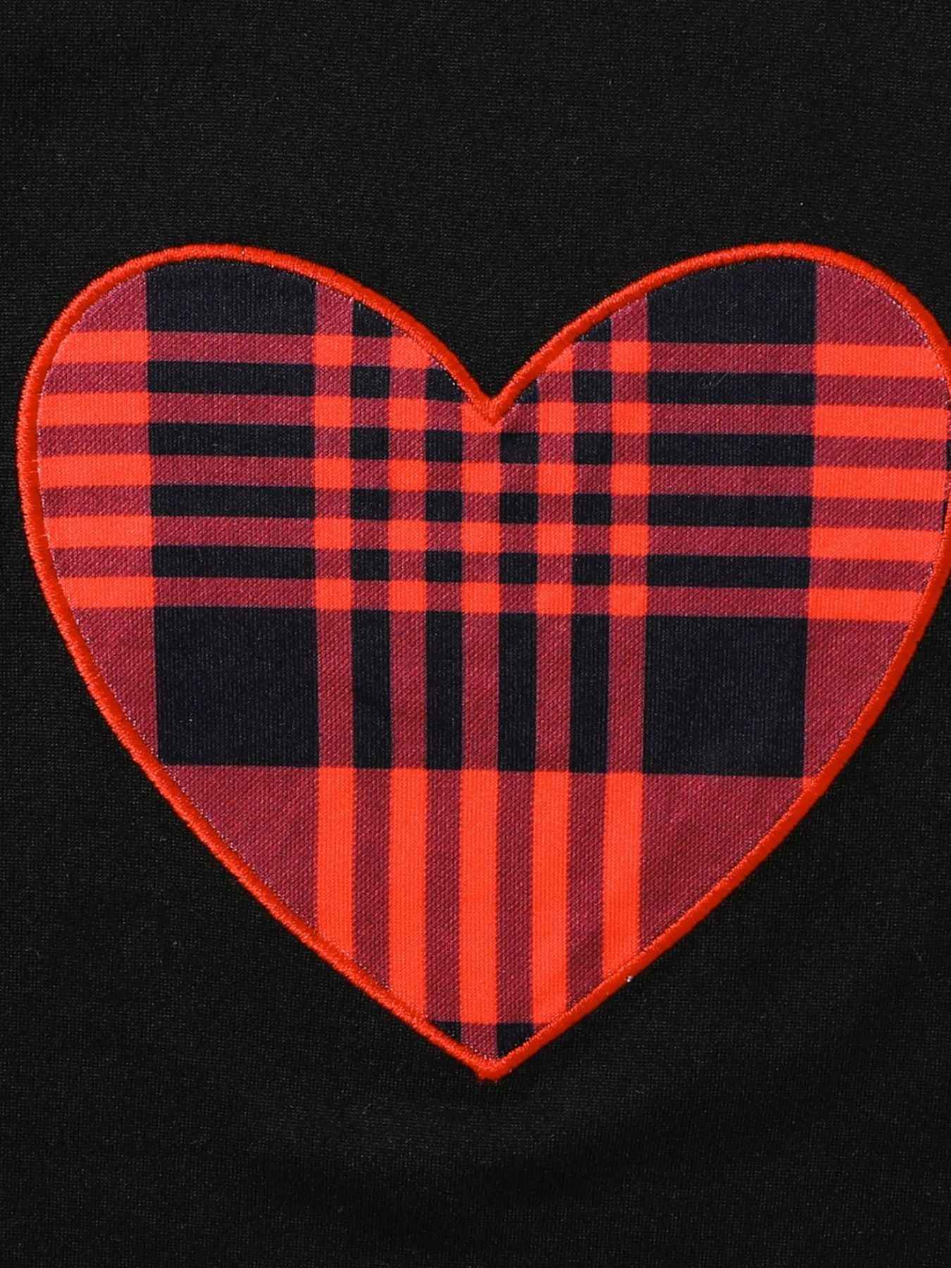 Children's Heart Ruffle Trim Tee & Pants Set