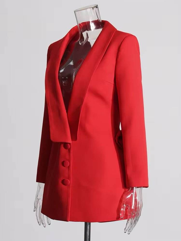 Backless Patchwork Appliques Blazers - REBECATHELABEL