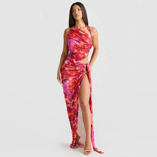 Backless Vest Split Skirt Set - REBECATHELABEL