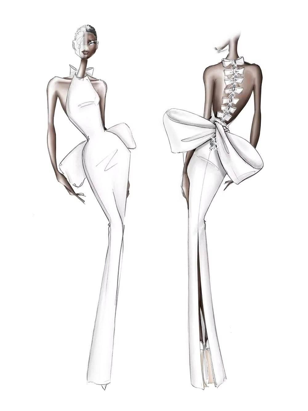 Bandage Bow Halter Evening Maxi Dress - REBECATHELABEL