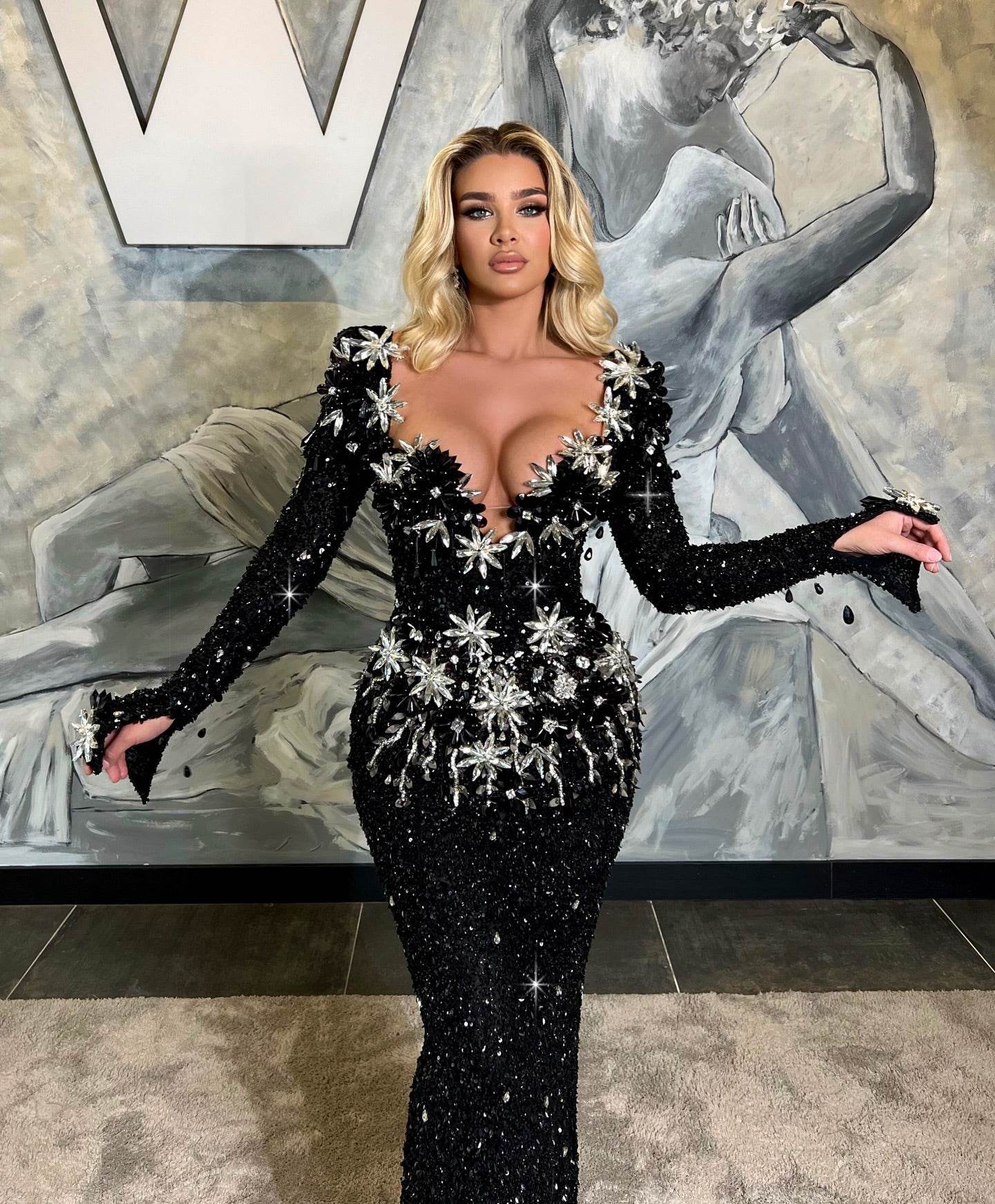 Becca sequin diamond dress - REBECATHELABEL