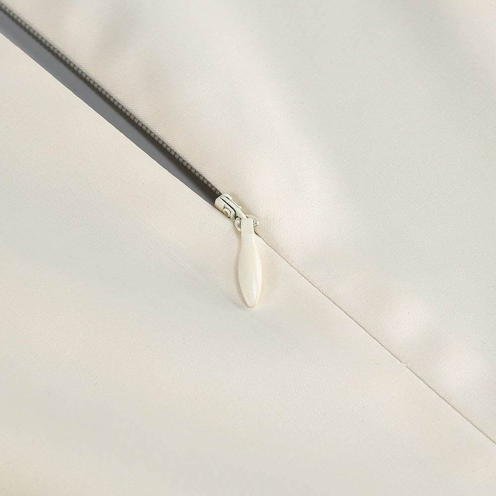 Becca white long slit dress - REBECATHELABEL