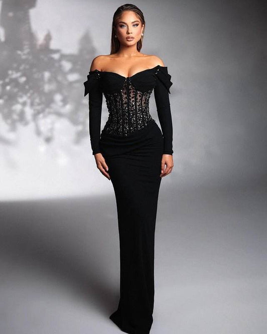 Berry velvet dress - REBECATHELABEL