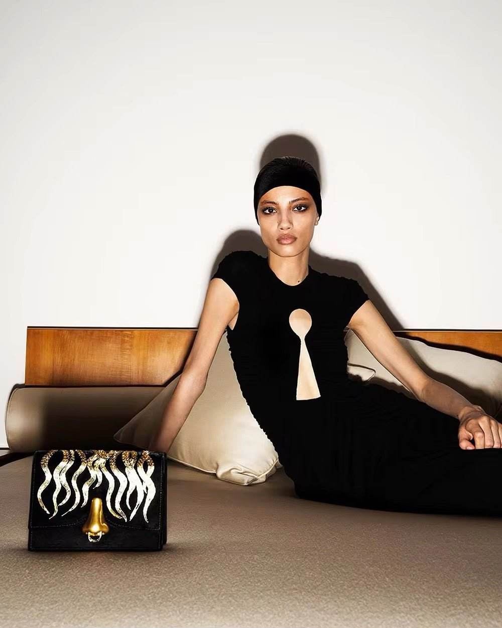 Black Elegant Mesh Long Dress - REBECATHELABEL