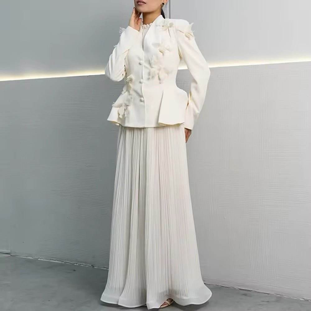 Blazer Pleated Skirt Sets - REBECATHELABEL