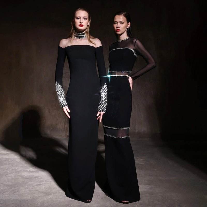 Camila diamond midi dress - REBECATHELABEL