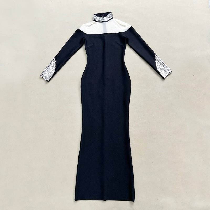 Camila diamond midi dress - REBECATHELABEL