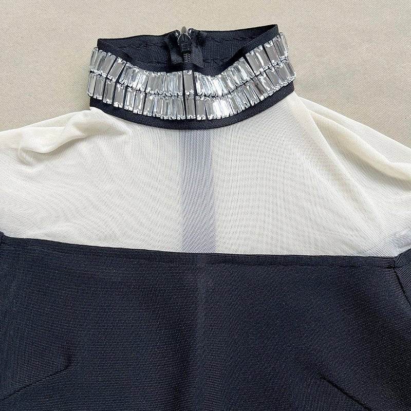 Camila diamond midi dress - REBECATHELABEL