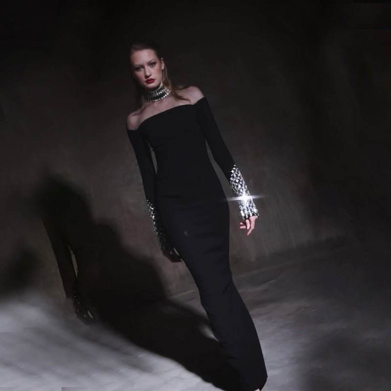 Camila diamond midi dress - REBECATHELABEL