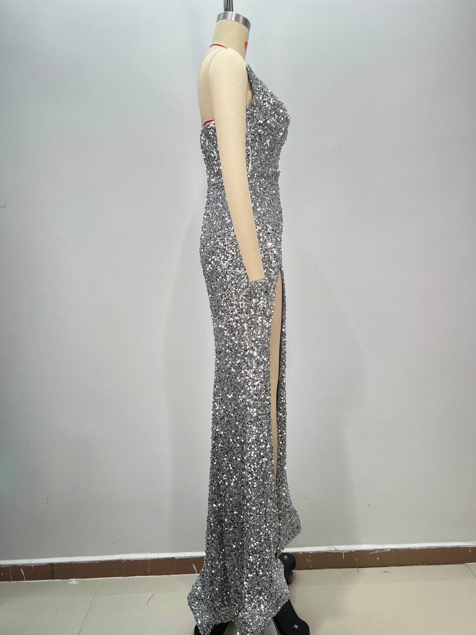 Camile sequin floor length dress - REBECATHELABEL